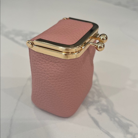 Handbags - Pink Mini Kiss-Lock Coin Pouch